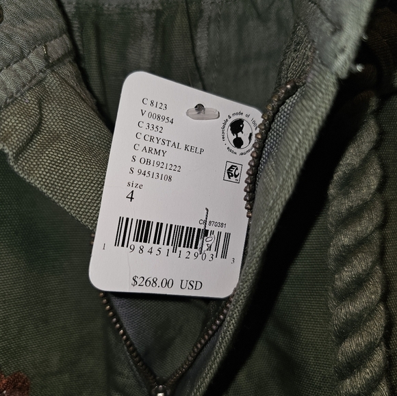 We The Free Embroidered Women's Jeans - Green and Pink - Picture 3 of 5